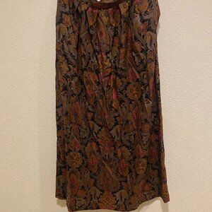 Vintage Point of View Midi Skirt